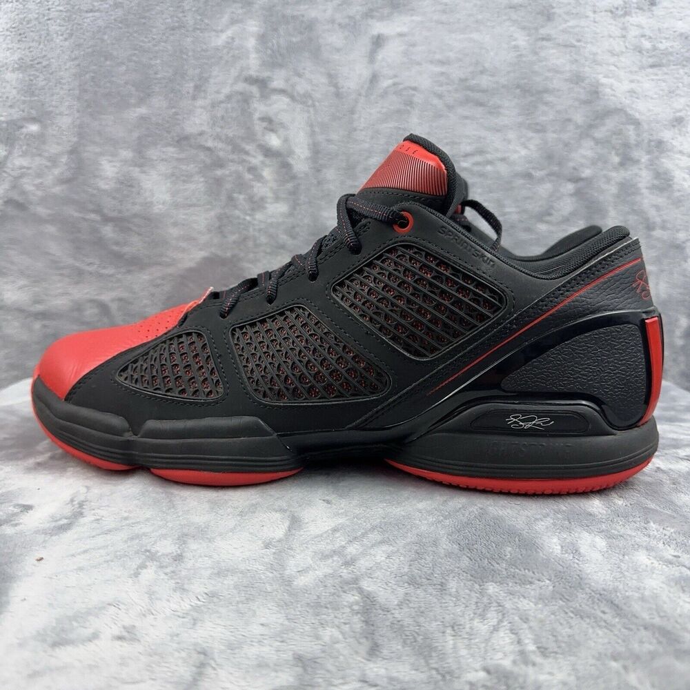 Adidas Black and Red Athletic Shoes with Performance Design